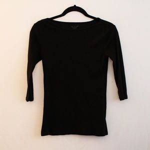 Black 3/4 Sleeve Shirt